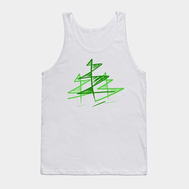 Minimalist pine tree Tank Top by Nezumi1998